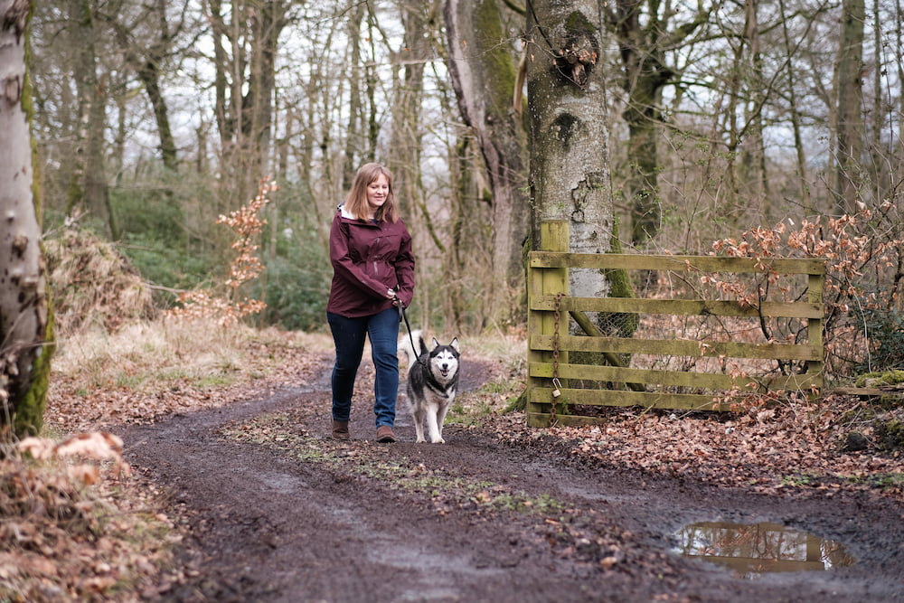 Rebecca in the Scottish countryside